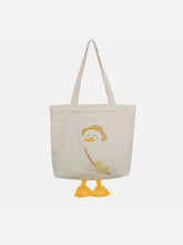 Straw Hat Duck Canvas Bag
