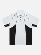 Street Contrast Panel Polo Shirt