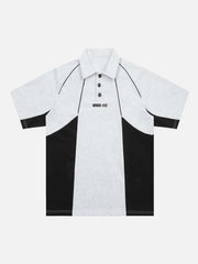 Street Contrast Panel Polo Shirt
