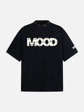 Street Retro MOOD Patch Embroidered Rivet T-Shirt
