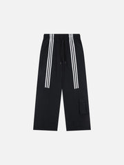 Striped Draped Sweatpants
