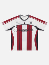 Stylish Striped Sports Jersey T-Shirt