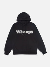 Suede Letter Foam Print Hoodie