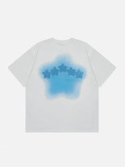 Tie Dye Flocked Star Tee