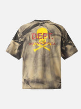Tie-Dye Skull Print T-Shirt