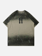 Tie Dye Splash Ink Washed Tee