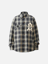 Towel Embroidered Plaid Shirt