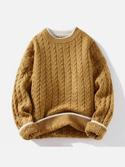 Twist Patchwork Knit Sweater