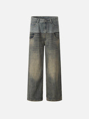 Two Layer Loose Jeans