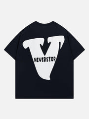 V Graphic Print Tee