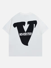 V Graphic Print Tee
