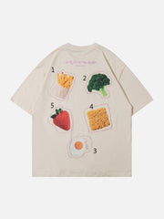 Vegetable Fruit Print Tee