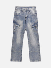 Versatile Multi-Pocket Straight-Leg Jeans