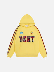 Vinatge Leisure Print Hoodie