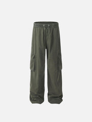 Vinatge Washed Multi-Pocket Work Cargo Pants