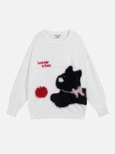 Vintage Cartoon Little Dog Leisure Sweater