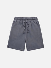 Vintage Casual Drawstring Shorts