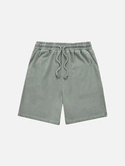 Vintage Casual Drawstring Shorts
