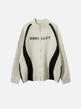 Vintage Contrasting Colors Sweater