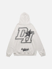 Vintage "DH" Print Hoodie