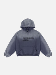 Vintage Distressed Gradient Sweatshirt