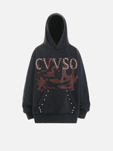 Vintage Distressed Pearls Hoodie