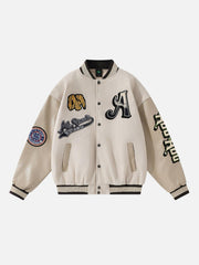 Vintage Embroidered Baseball Jacket