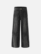 Vintage Fringed Raw-Edge Jeans