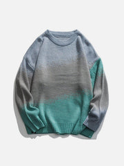 Vintage Gradient Knit Sweater