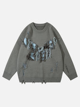 Vintage High Street Ripped Butterfly Sweater