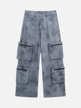 Vintage Jet Multi-Pocket Workwear Jeans