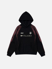 Vintage Letter Print Hip-Hop Hoodie