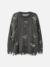 Vintage Ripped Hole Oversized Sweater
