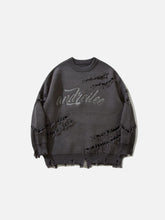 Vintage Ripped Lazy Style Sweater