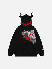 Vintage Spider Hooded Sweatshirt