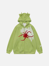 Vintage Spider Hooded Sweatshirt