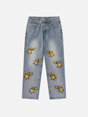 Vintage Star Embroidered Jeans
