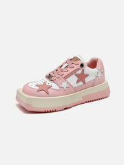 Vintage Star Patchwork Skate Shoes