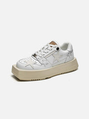 Vintage Star Patchwork Skate Shoes