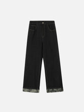 Vintage Straight Leg Rolled Hem Jeans