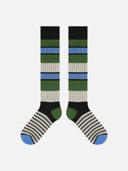Vintage Stripe Patchwork Socks