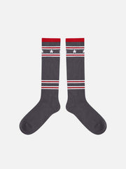 Vintage Stripe Star Graphic Socks