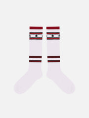 Vintage Stripe Star Graphic Socks