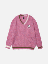 Vintage Stripes Collision Color Sweater