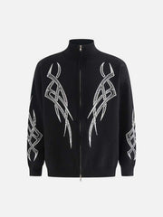 Vintage Thorns Stand Collar Cardigan