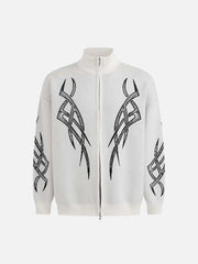 Vintage Thorns Stand Collar Cardigan