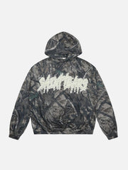 Vintage Tree Camouflage Full Print Hoodie