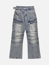 Vintage Washed And Frayed Baggy Jeans