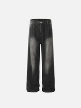 Vintage Washed Distressed Jeans