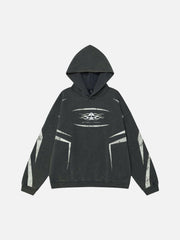 Vintage Washed Distressed Hoodie